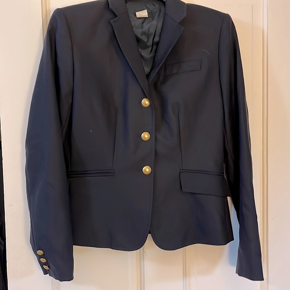 JCrew 100% WOOL Navy Schoolboy Blazer / 4